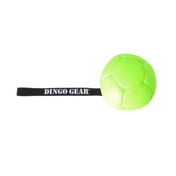 Dingo Gear Eco Hundboll i Nylon med Handtag 13 cm (Grön)