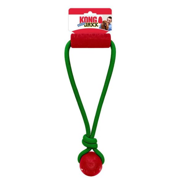 KONG Holiday Jaxx Brights Tug Hundleksak - Holiday Jaxx