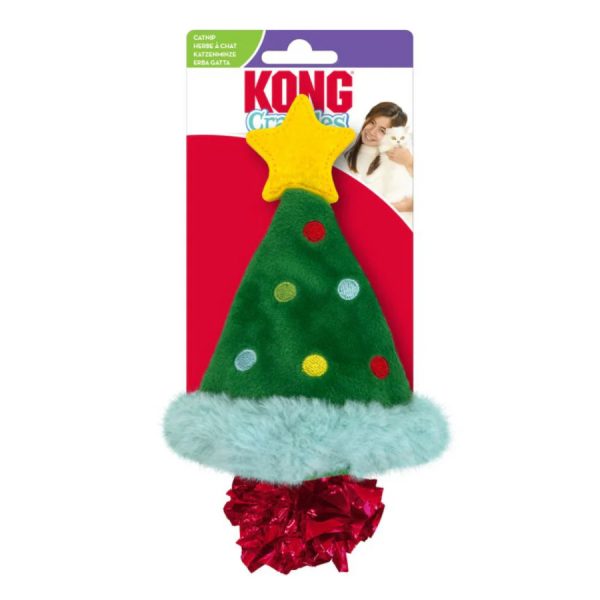 Kong Holiday Crackles Christmas Tree med Kattmynta - Holiday Christmas Tree