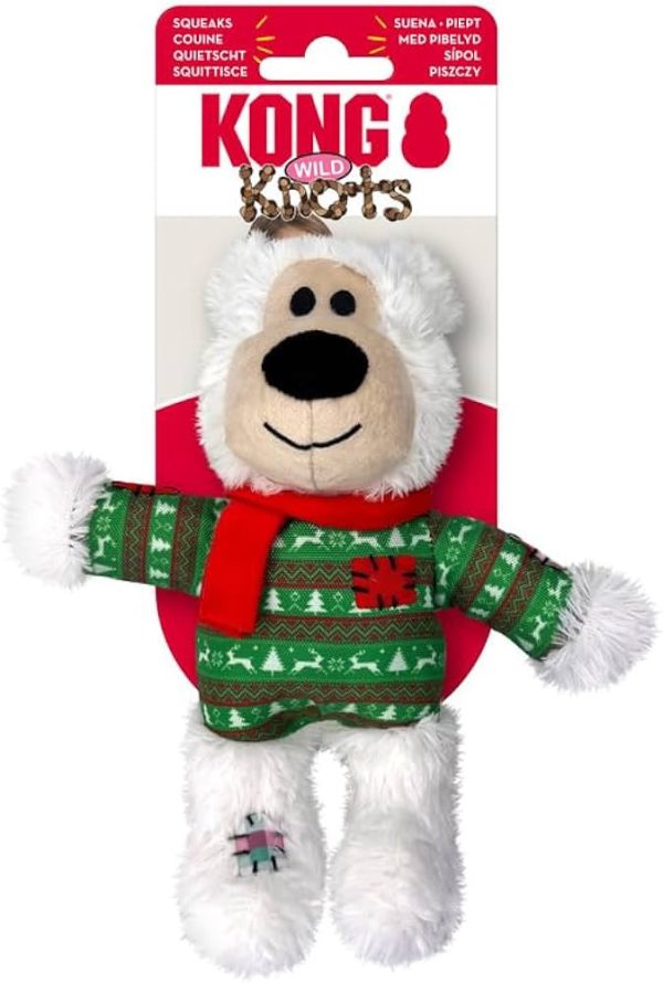 Kong Holiday Wild Knots Bear Hundleksak - M/L