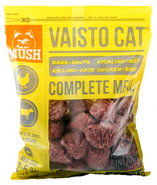 Vaisto Cat® Köttbullar, Kyckling & Nöt - 4x800g