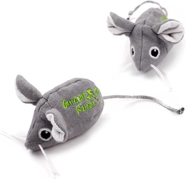 AFP Green Rush Catnip Mice 2-pack