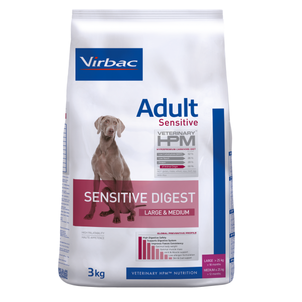 Adult Sensitive Digest Hundfoder Large & Medium - 3 kg