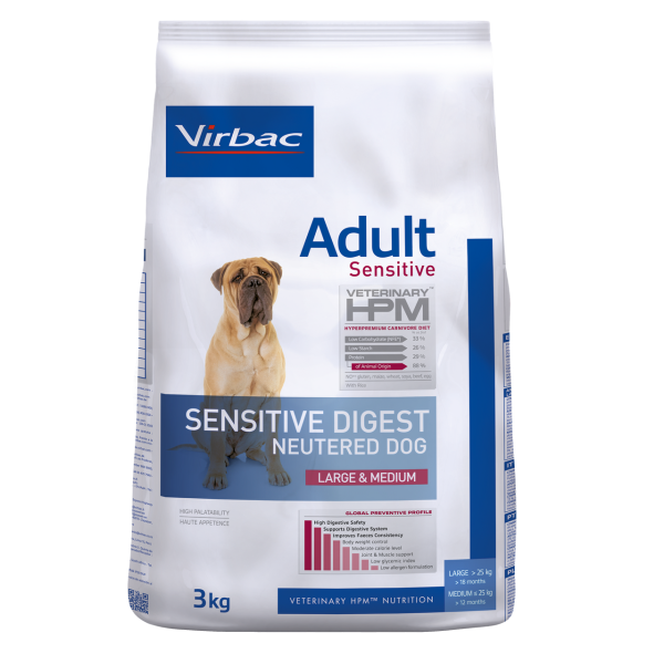 Adult Sensitive Digest Neutered Hundfoder Large & Medium - 3 kg