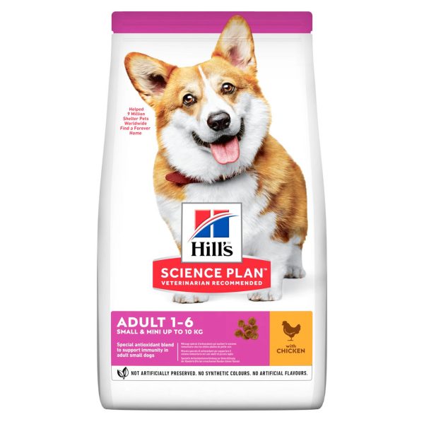 Adult Small & Mini torrfoder med kyckling Hundfoder - 1,5 kg