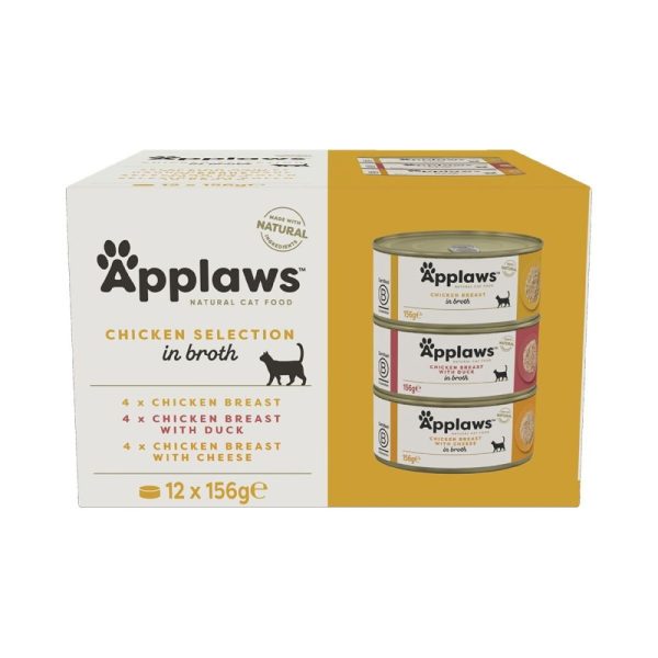 Applaws Selection in Broth Multipack Chicken 12x156 g