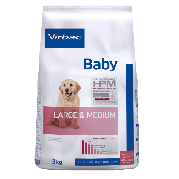 Baby Dog Torrfoder till Valp Large & Medium - 3 kg