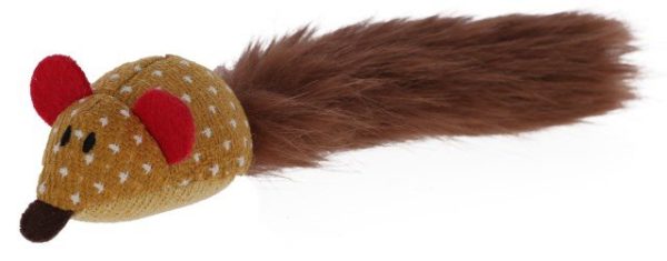 Cat toy mouse Brown