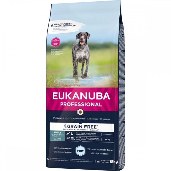 Eukanuba Dog Adult Grain Free Large & Giant Ocean Fish 18 kg