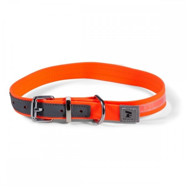 Feel Active Hundhalsband Vattentätt med Reflex Orange (2.5 x 47 - 55cm)