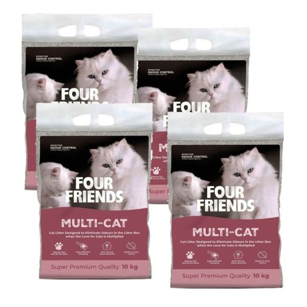 Fourfriends Kattsand MultiCat 4x10kg