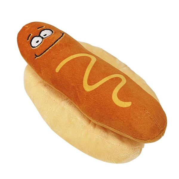 Hotdog i plysch Hundleksak - Hundleksak