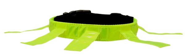 Hundhalsband Reflex m flärpar Gul, S