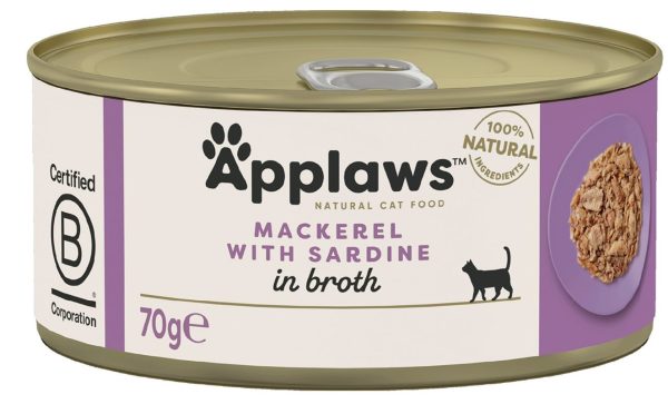 Kattfoder Applaws konserv MACKEREL + SARDINE