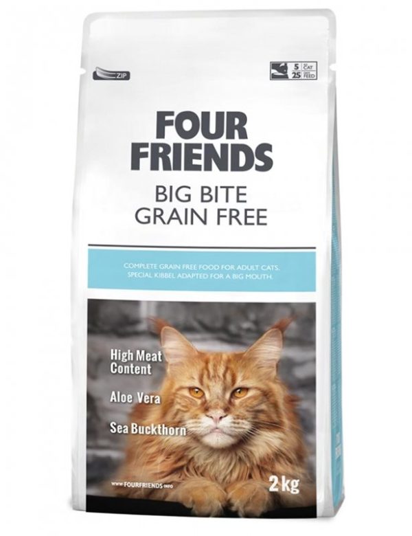 Kattfoder FourFriends Big Bite Grain Free 2kg