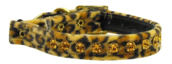 Katthalsband Animal Leopard strass