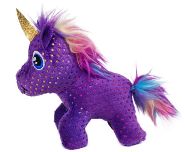 Kattleksak Kong Buzzy Unicorn Lila