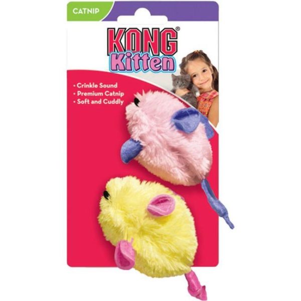 Kattleksak Kong Kitten Möss 2-pack