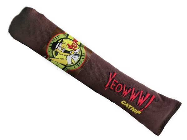 Kattleksak Yeowww Brun Cigar cat toy