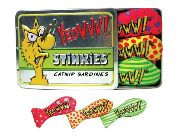 Kattleksaker Yeowww Kattmynta Sardines 3 pack