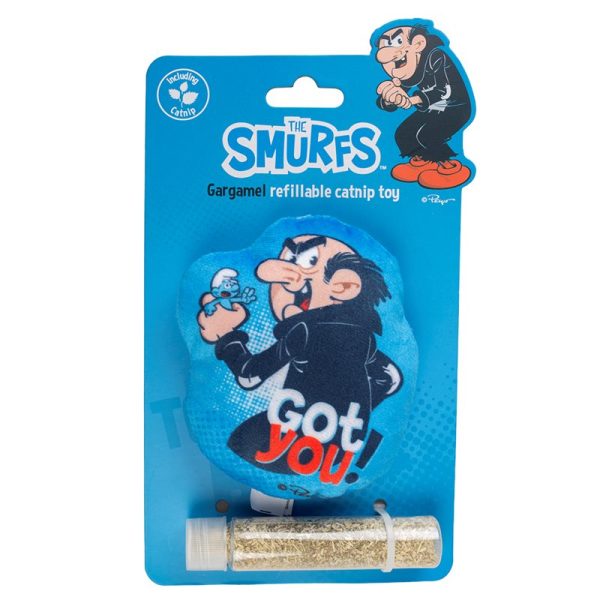 Kattmyntekudde Smurfs Gargamel Blå