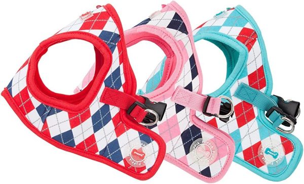 Kattsele Puppia Vest Argyle S, Rosa