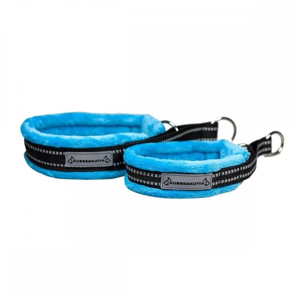 Kusse & Kutta Fluffigt Hundhalsband i Bred Modell Turkos (9)