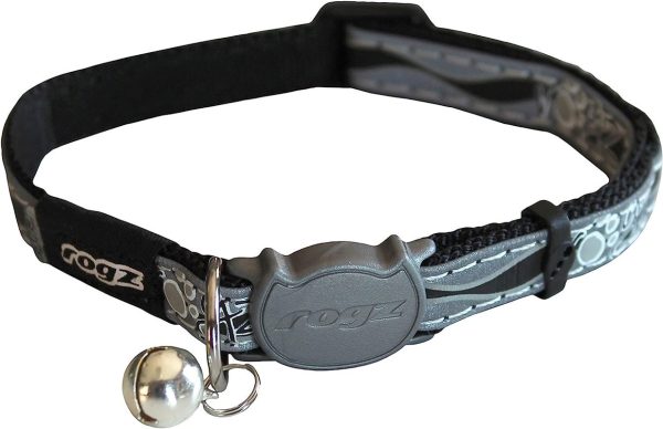 Rogz Nightcat Halsband S Svart