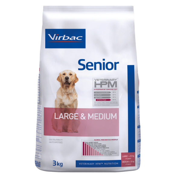 Senior Hundfoder Large & Medium - 3 kg