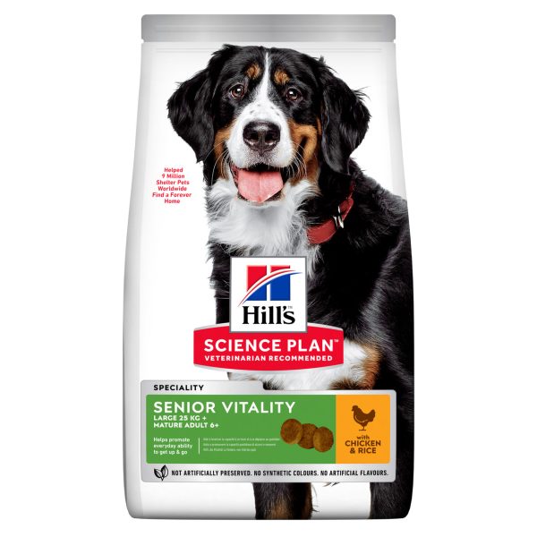 Senior Vitality Large Breed Mature Adult 6+ hundfoder med kyckling & ris - 14 kg