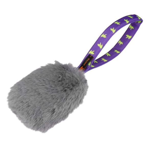 Tug-E-Nuff Faux Fur Kampleksak med Pipljud (Lila)