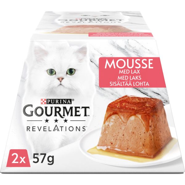 Våtfoder Revelations Mousse med Lax för Katt - 2 st á 57 g