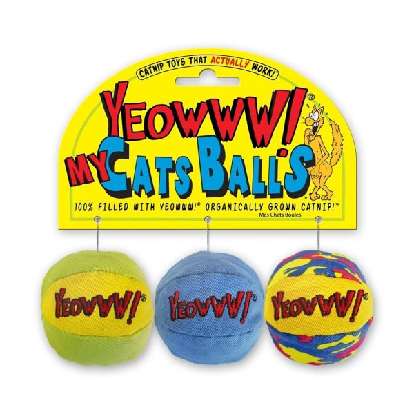 Yeowww! Bollar Kattmynta 3-pack