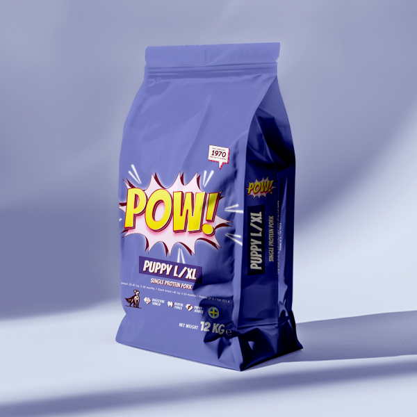 Dog Puppy Large/X-Large Pork Torrfoder för Valp - 2 kg