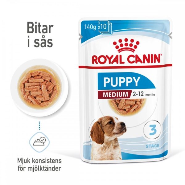 Royal Canin Medium Puppy Våtfoder (10x140g)