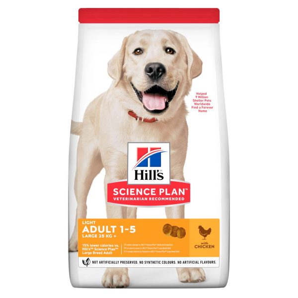 Adult Dog Light Large Breed torrfoder med kyckling Hundfoder - 14 kg