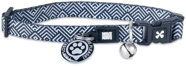 Katthalsnband Max&Molly med Smart ID Mykonos Black