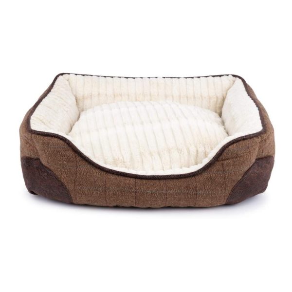 Basic Tweedy Hundbädd Brun (80 cm)