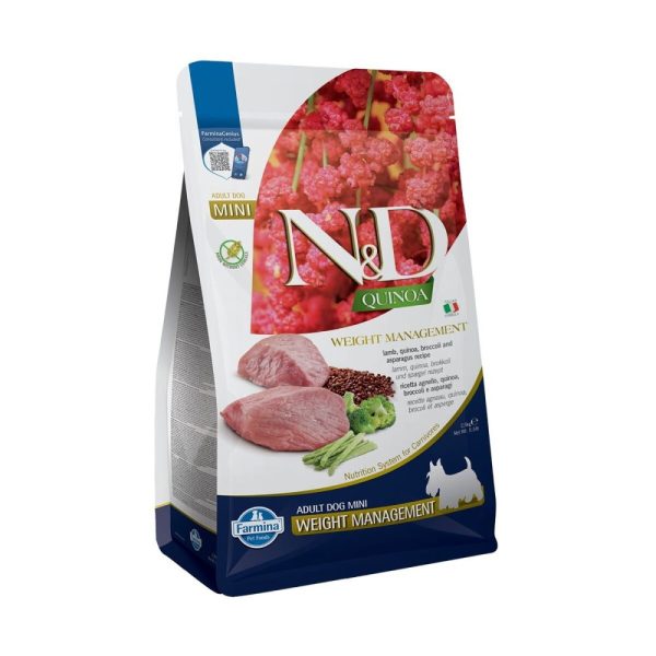 Farmina N&D Quinoa Dog Weight Management Lamb Mini (2,5 kg)