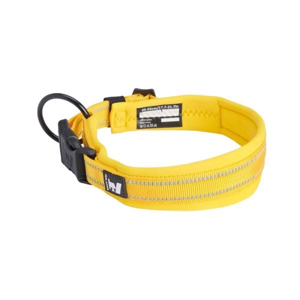 Feel Active Vadderat Hundhalsband Gul (2 x 35-45cm)