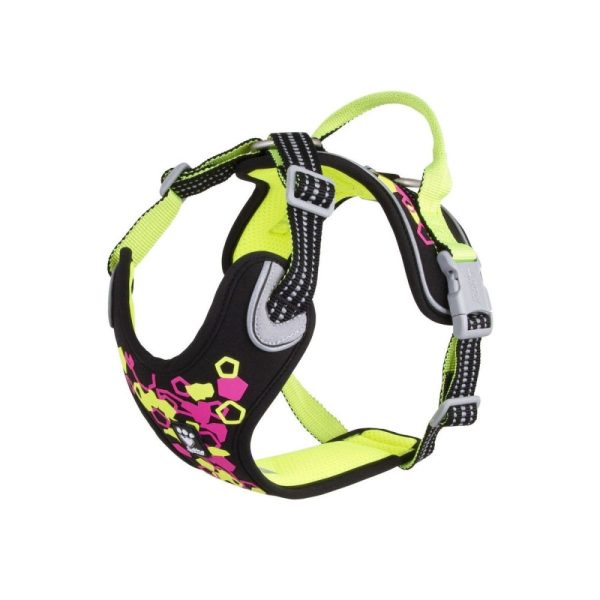 Hurtta Weekend Warrior Hundsele Neon & Svart (40-45 cm)