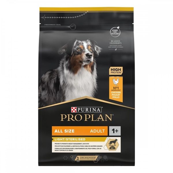 Purina Pro Plan Dog Adult All Sizes Light/Sterilised (3 kg)