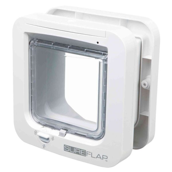 Sureflap Kattlucka med Microchip Vit (Medium)